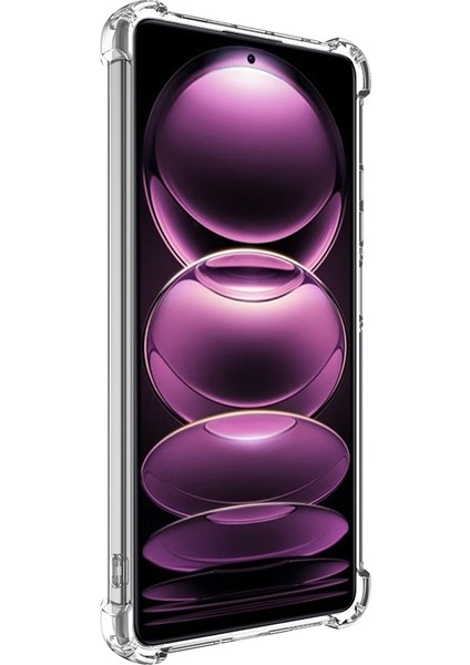 Xiaomi Redmi Note 12 Pro 5g Kılıf Düz Çerçeve Dört Köşe Darbeye Dayanıklı Şeffaf Tpu Kapak Için (Yurt Dışından)