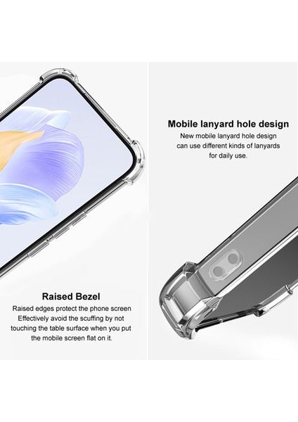 Xiaomi Redmi Note 12 Pro 5g Kılıf Düz Çerçeve Dört Köşe Darbeye Dayanıklı Şeffaf Tpu Kapak Için (Yurt Dışından)