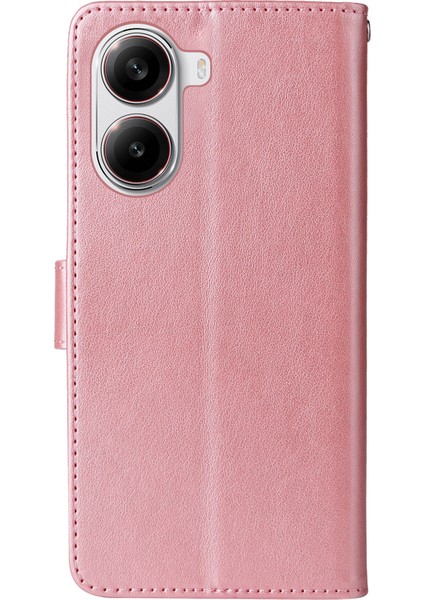 Xiaomi Redmi Için Turbo 4 5g/poco X7 Pro 5g Çiçek Baskı Cüzdan Standı Kapak-Pembe (Yurt Dışından) indirimleri