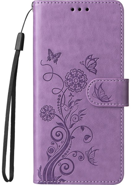 Xiaomi Redmi Için Turbo 4 5g/poco X7 Pro 5g Çiçek Baskı Cüzdan Standı Kapağı-Mor (Yurt Dışından) fırsatları