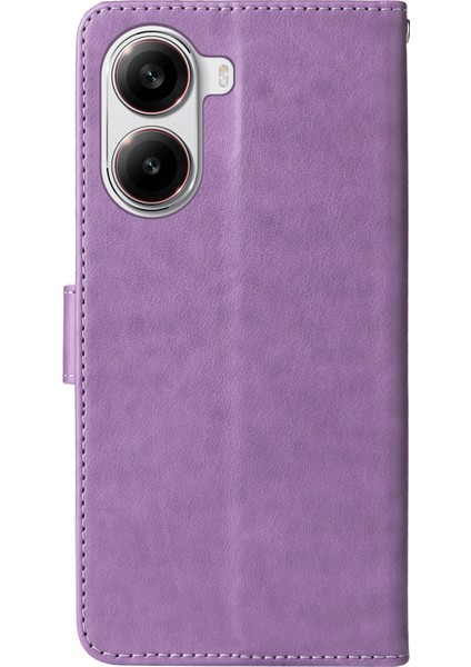 Xiaomi Redmi Için Turbo 4 5g/poco X7 Pro 5g Çiçek Baskı Cüzdan Standı Kapağı-Mor (Yurt Dışından) indirimleri