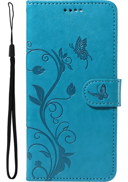 Xiaomi Redmi Turbo 4 5g Pu Çiçek Desenli Cüzdan Standlı Telefon Kapağı-Mavi (Yurt Dışından) fiyatları