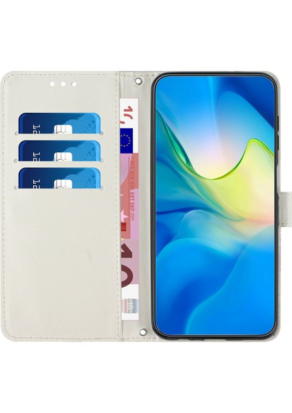 Xiaomi Redmi Için A3 4G/A3X 4g/poco C61 4g Mermer Desen Pu Deri Cüzdan Telefon Kapağı-Pembe/mor (Yurt Dışından) fiyatları