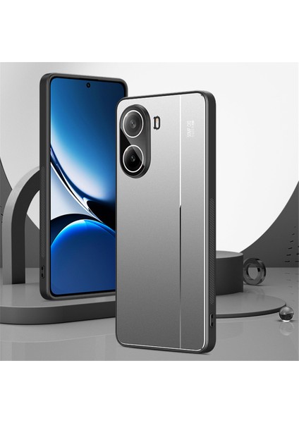 Xiaomi Poco X7 Pro 5g/redmi Turbo 4 5g Kılıf Pc+Tpu Geri Lens Filmi-Gri (Yurt Dışından)