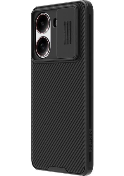 Xiaomi Redmi Için Turbo 4 5g Kılıf Pc + Tpu Slayt Kamera Kapağı Telefon Kapağı-Balck (Yurt Dışından)