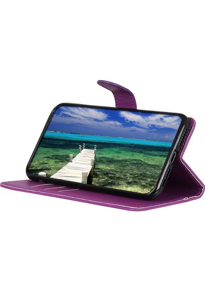 Xiaomi Poco X7 Pro 5g/redmi Turbo 4 5g Pu Deri Litchi Doku-Mor Için (Yurt Dışından)