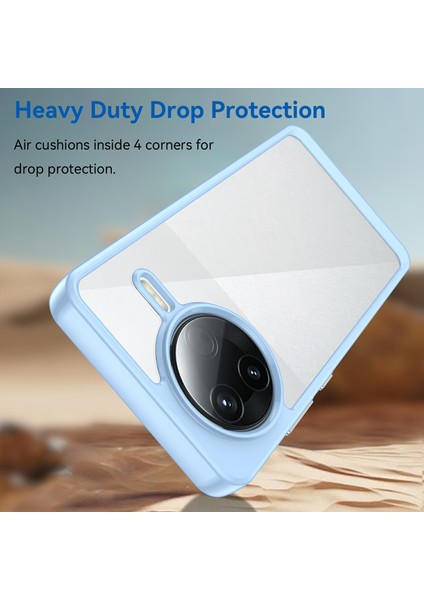 Xiaomi Redmi K80 5g Kılıf Tpu+Akrilik Koruyucu Şeffaf Telefon Kapağı-Mavi (Yurt Dışından) modelleri