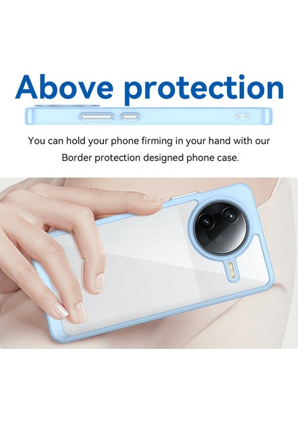 Xiaomi Redmi K80 5g Kılıf Tpu+Akrilik Koruyucu Şeffaf Telefon Kapağı-Mavi (Yurt Dışından) fırsatları