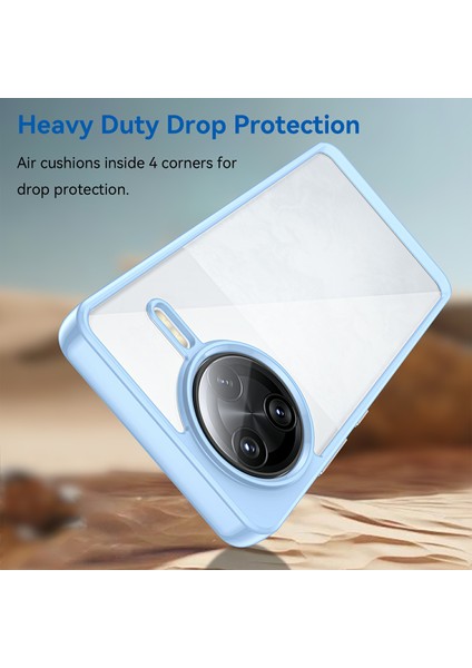 Xiaomi Redmi K80 Pro 5g Kılıf Tpu+Akrilik Koruyucu Şeffaf Telefon Kapağı-Mavi (Yurt Dışından) modelleri