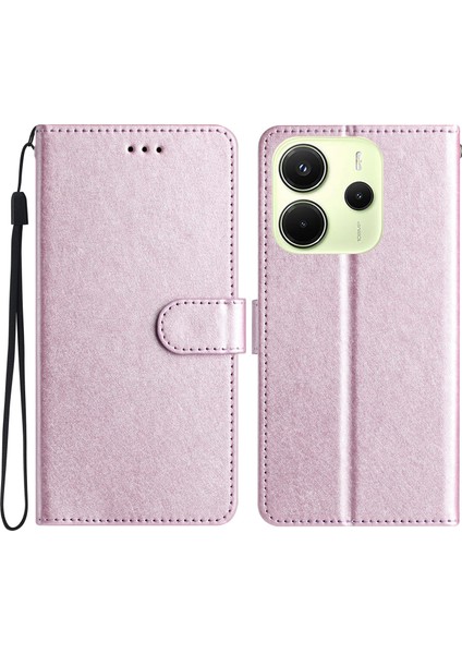 Xiaomi Redmi Note 14 4g (163.25X76.55X8.16MM) Deri Folyo Manyetik Toka-Açık Mor Için (Yurt Dışından)