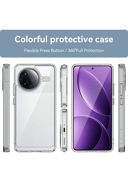 Xiaomi Redmi K80 5g Kılıf Tpu + Akrilik Koruyucu Şeffaf Telefon Kapağı-Şeffaf (Yurt Dışından) fiyatları
