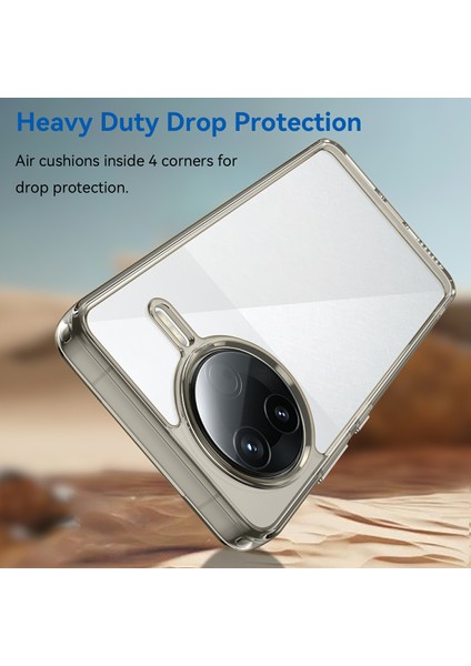 Xiaomi Redmi K80 5g Kılıf Için Tpu+Akrilik Koruyucu Şeffaf Telefon Kapağı-Şeffaf Gri (Yurt Dışından) modelleri