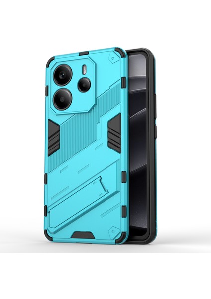 Xiaomi Redmi Note 14 4g (163.25X76.55X8.16MM) Kılıf Pc + Tpu Darbeye Dayanıklı, Kickstand-Bebek Mavisi Için (Yurt Dışından)
