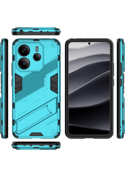Xiaomi Redmi Note 14 4g (163.25X76.55X8.16MM) Kılıf Pc + Tpu Darbeye Dayanıklı, Kickstand-Bebek Mavisi Için (Yurt Dışından) fırsatları