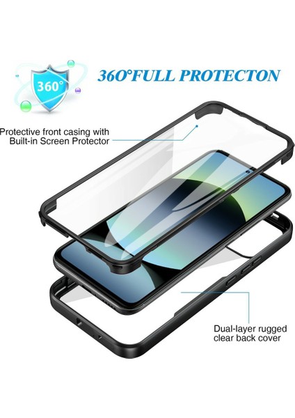 Xiaomi Redmi Note 14 4g (163.25X76.55X8.16MM) Kılıf Akrilik+Tpu Şeffaf Pet Ekran Filmi-Yeşil (Yurt Dışından) fiyatları