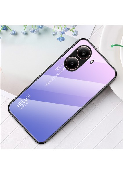 Xiaomi Redmi Için Turbo 4 5g Kılıf Çizilmez Temperli Cam+Pc+Tpu Telefon Kapağı-Degrade Pembe Mor (Yurt Dışından) fırsatları