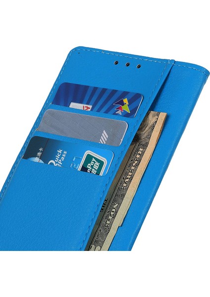 Xiaomi Poco X7 Pro 5g/redmi Turbo 4 5g Pu Deri Litchi Doku-Mavi Için (Yurt Dışından)