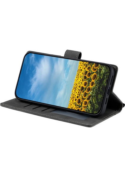 Xiaomi Redmi Note 14 4g (163.25X76.55X8.16MM) Kılıf Baskılı Totem Skin Feel Cüzdan Deri Telefon Kapağı-Gri (Yurt Dışından) fırsatları