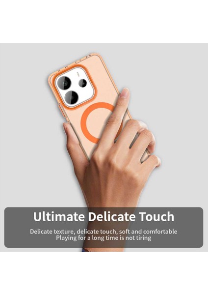Xiaomi Redmi Note 14 4g (163.25X76.55X8.16MM) Kılıf Magsafe Anti Drop Hibrit Telefon ile Uyumlu Arka Kapak-Turuncu (Yurt Dışından) indirimleri