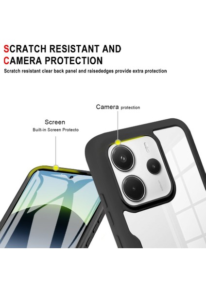 Xiaomi Redmi Note 14 4g (163.25X76.55X8.16MM) Kılıf Akrilik + Tpu Şeffaf Pet Ekran Filmi-Mavi (Yurt Dışından) indirimleri