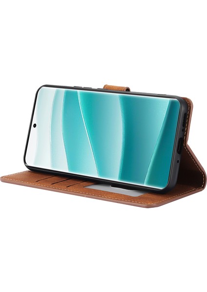 Xiaomi Poco X7 5g/redmi Note 14 Pro 5g/note 14 Pro+ 5g Için Cüzdan Standı-Kahverengi (Yurt Dışından)
