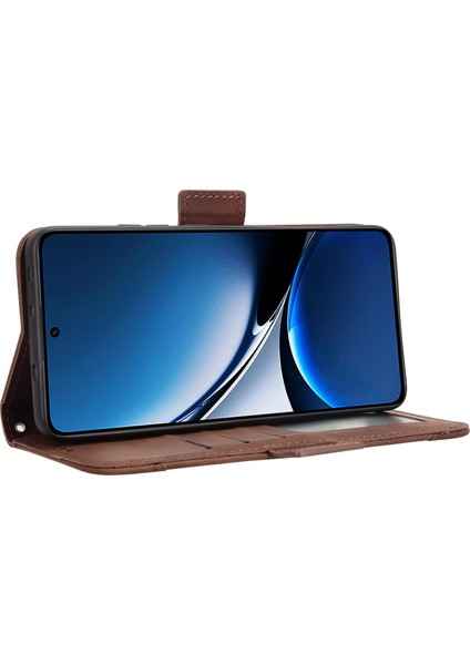 Xiaomi Redmi Turbo 4 5g/xiaomi Poco X7 Pro 5g Telefon Cüzdan Kapağı, Çoklu Kart Yuvaları Ile-Kahverengi (Yurt Dışından)
