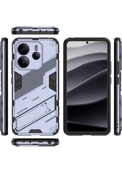 Xiaomi Redmi Note 14 4g (163.25X76.55X8.16MM) Kılıf Pc+Tpu Kickstand-Koyu Mavi ile Darbeye Dayanıklı (Yurt Dışından) fırsatları