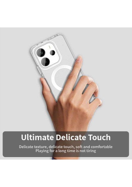 Xiaomi Redmi Note 14 4g (163.25X76.55X8.16MM) Kılıf Magsafe Anti Drop Hibrit Telefon ile Uyumlu Arka Kapak-Beyaz (Yurt Dışından) indirimleri