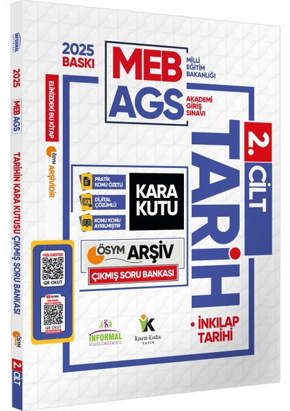 2025 MEB - AGS Tarihin Kara Kutusu 2. Cilt ÖSYM Çıkmış Soru Havuzu Bankası