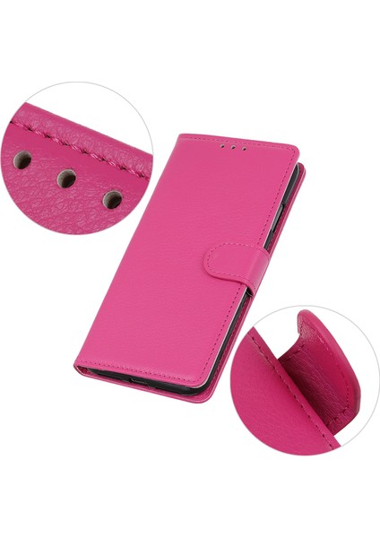 Xiaomi Redmi Note 14 5g Pu Deri Litchi Doku-Gül Için (Yurt Dışından)