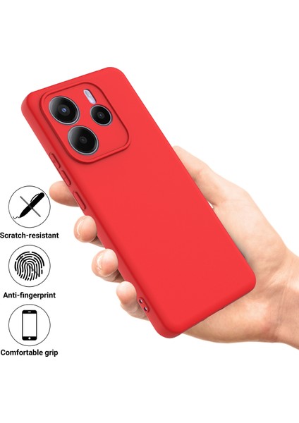 Xiaomi Redmi Note 14 5g Kılıf El Askılı Sıvı Silikon Telefon Arka Kapak-Kırmızı (Yurt Dışından) fiyatları