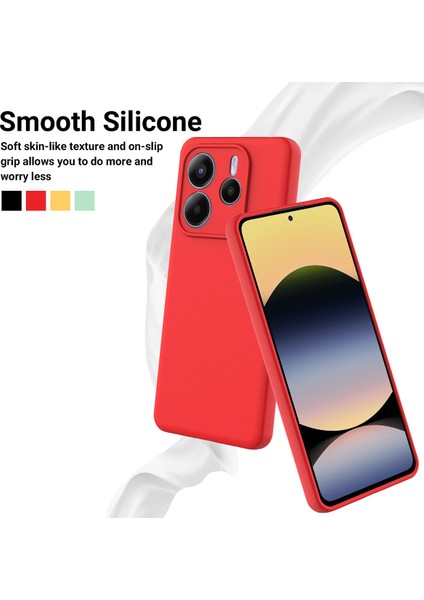 Xiaomi Redmi Note 14 5g Kılıf El Askılı Sıvı Silikon Telefon Arka Kapak-Kırmızı (Yurt Dışından) modelleri