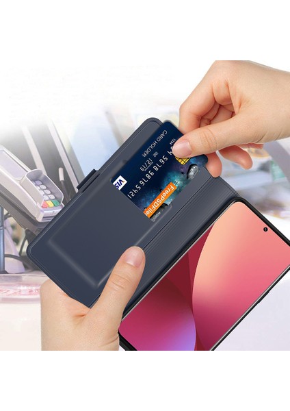 Xiaomi Redmi Için Not 14 Pro 4g Kılıf Darbeye Dayanıklı Tpu Iç Kabuk Deri Kart Yuvası-Mavi (Yurt Dışından)