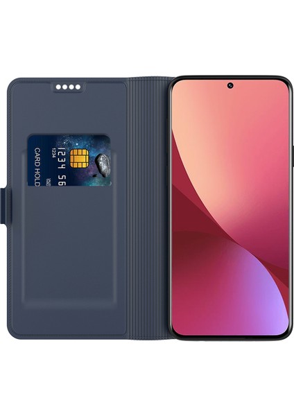 Xiaomi Redmi Için Not 14 Pro 4g Kılıf Darbeye Dayanıklı Tpu Iç Kabuk Deri Kart Yuvası-Mavi (Yurt Dışından)