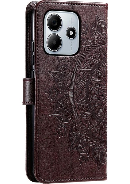 Xiaomi Redmi Note 14 4g (163.25X76.55X8.16MM) Baskılı Totem Pu Deri Cüzdan Telefon Kapağı-Kahverengi (Yurt Dışından) indirimleri