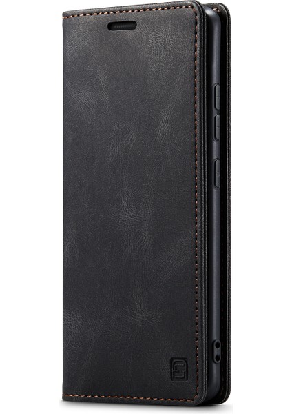 Xiaomi Redmi Için 12C 4g Autspace A01 Rfıd Engelleme Kart Tutucu ile Deri Stand Kapağı-Balck (Yurt Dışından) fiyatları