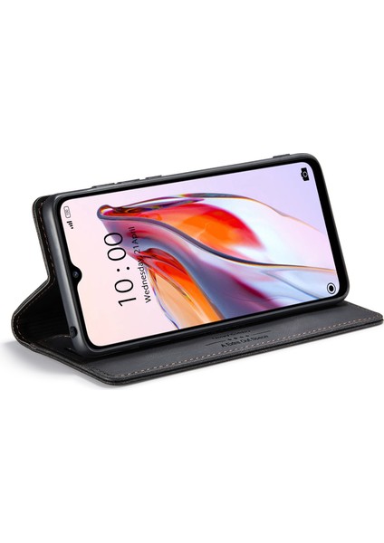 Xiaomi Redmi Için 12C 4g Autspace A01 Rfıd Engelleme Kart Tutucu ile Deri Stand Kapağı-Balck (Yurt Dışından) fırsatları