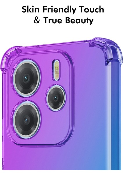 Xiaomi Redmi Için Not 14 5g Kılıf Gradyan Serisi Kalınlaşmış Dört Köşe Anti-Drop Tpu Telefon Kapağı-Siyah/altın (Yurt Dışından) indirimleri