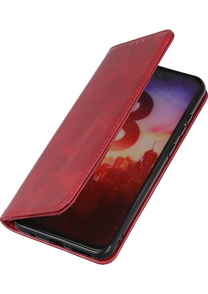 Xiaomi Redmi Note 14 5g Flip Cüzdan Telefon Kapağı-Kırmızı (Yurt Dışından)