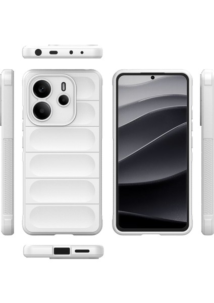 Xiaomi Redmi Note 14 4g (163.25X76.55X8.16MM) Kılıf Anti-Drop Yumuşak Tpu Sağlam Telefon Arka Kapak-Beyaz (Yurt Dışından) fiyatları