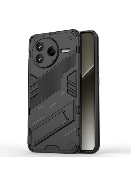 Xiaomi Redmi K80 5g Kılıf Pc + Tpu Için Kickstand-Balck ile Darbeye Dayanıklı (Yurt Dışından)