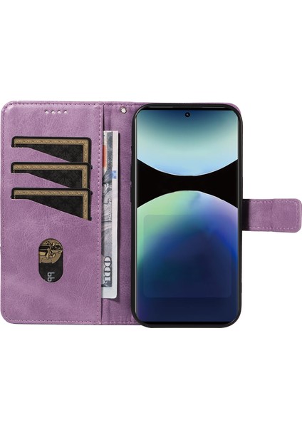 Xiaomi Redmi Note 14 Pro 4g Geometrik Çizgi Tasarımlı Bilek Askılı Cüzdan-Mor (Yurt Dışından) indirimleri