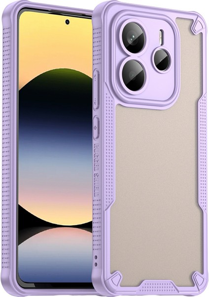 Xiaomi Redmi Note 14 5g Kılıf Hibrit Buzlu Telefon Arka Kapak-Mor Için (Yurt Dışından)