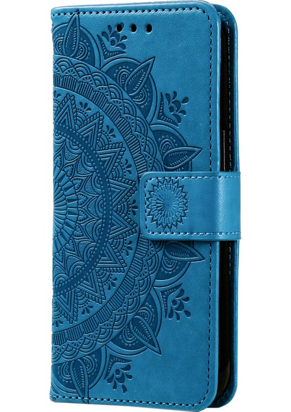 Xiaomi Redmi Note 14 4g (163.25X76.55X8.16MM) Baskılı Totem Pu Deri Cüzdan Telefon Kapağı-Mavi Için (Yurt Dışından) indirimleri