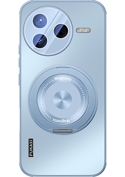 Xiaomi Redmi Için K80 Pro 5g Kılıf Magsafe Kickstand Tpu Pc Isı Dağılımı Telefon Kapağı ile Uyumlu-Mavi (Yurt Dışından)