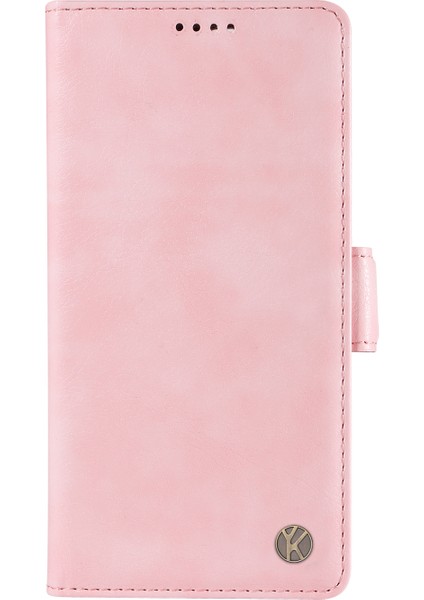 Xiaomi Redmi Için Not 14 Pro 4g Kılıf Yıkatu YK-007 Litchi Doku Pu Deri Cüzdan Telefon Kapağı-Pembe (Yurt Dışından)