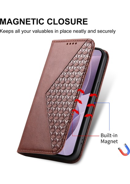 Xiaomi Redmi Note 14 4g (163.25X76.55X8.16MM) Kılıf Buzağı Dokulu Pu Deri Cüzdan-Kahverengi (Yurt Dışından) modelleri