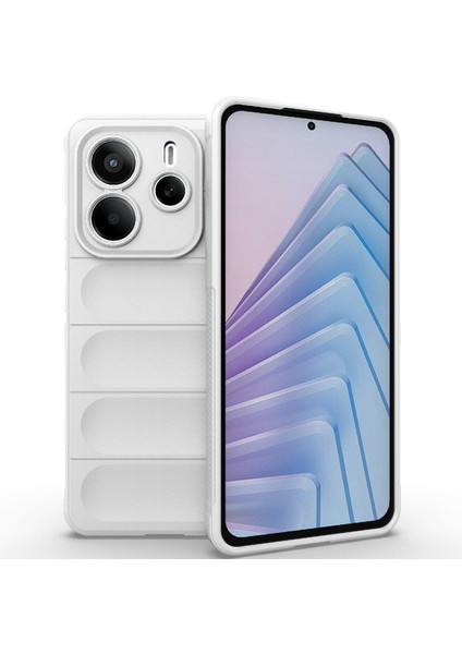 Xiaomi Redmi Note 14 5g Kılıf Anti-Drop Yumuşak Tpu Sağlam Telefon Arka Kapak-Beyaz (Yurt Dışından)
