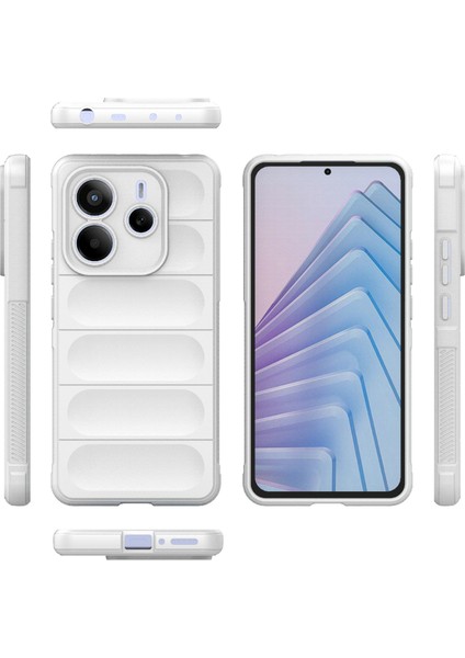 Xiaomi Redmi Note 14 5g Kılıf Anti-Drop Yumuşak Tpu Sağlam Telefon Arka Kapak-Beyaz (Yurt Dışından)