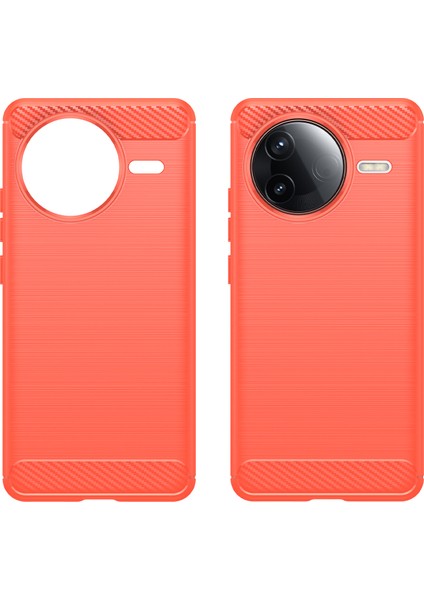 Xiaomi Redmi K80 5g Kılıf Karbon Fiber Doku Fırçalanmış Telefon Arka Kapak-Kırmızı (Yurt Dışından) modelleri